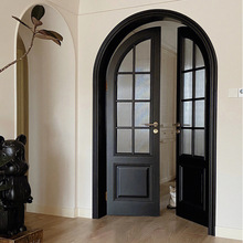 00同款货源雷欣201212淘宝实木门大门别墅入户门子母门对开原木门