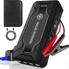 工厂热卖汽车应急启动电源车载电瓶12v大容量车辆搭电打火强起