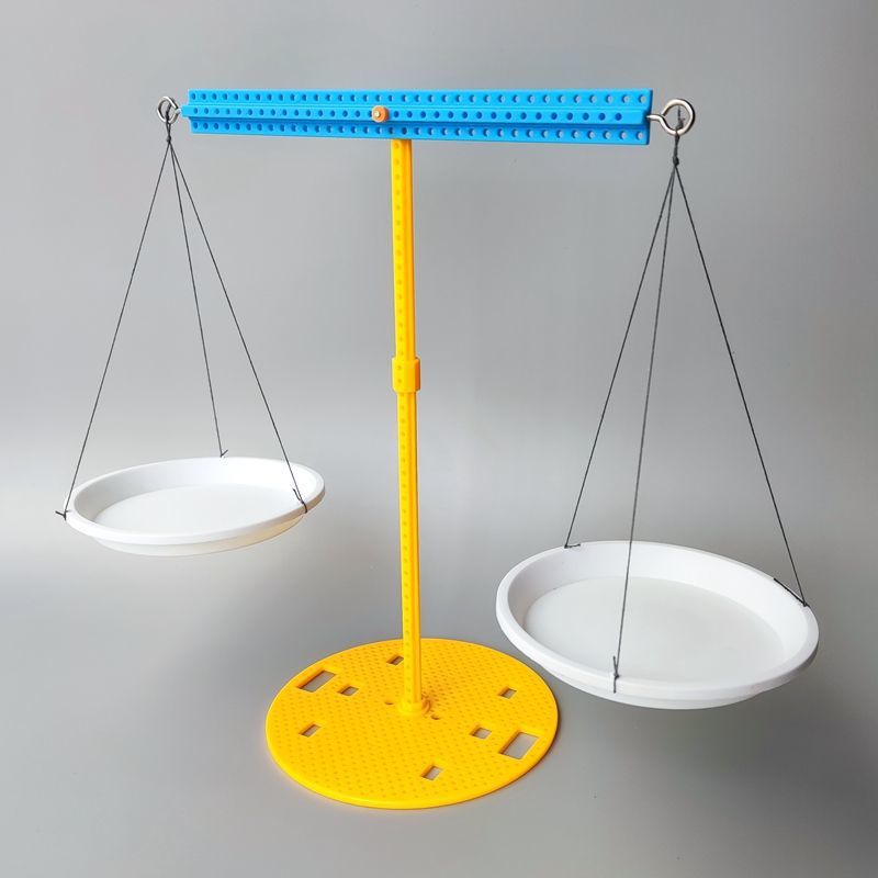 儿童科技小制作自制天平秤小学生手工拼装diy一年级科学实验教具