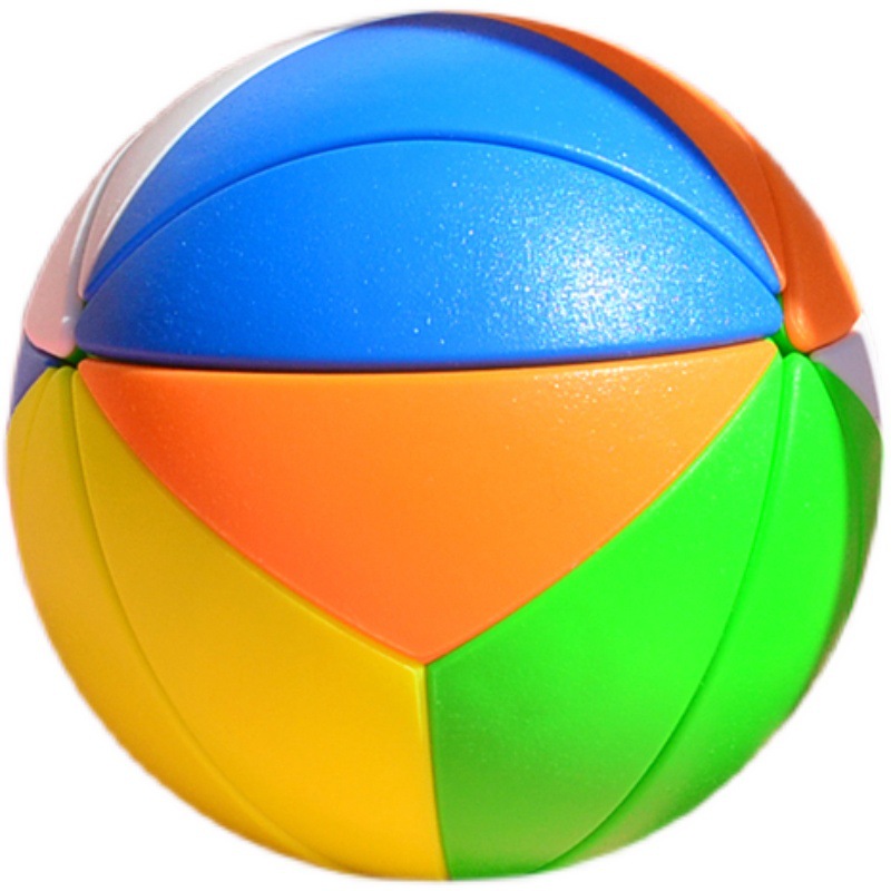永骏枫叶球魔方圆球形彩色魔球魔方 足球实色益智力儿童入门玩具