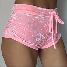 欧美丝绒短裤女секси шорты sexy velvet shorts women