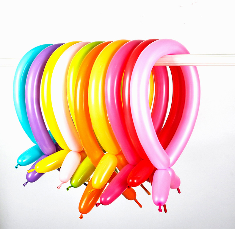 加厚长条气球卡通儿童玩具魔术气球diy编织造型汽球装饰场景布置