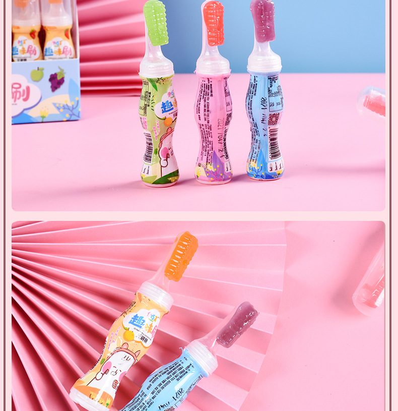 牙刷糖魔法牙刷糖果造型糖小孩零食分享棒棒糖儿童六一节糖果批发