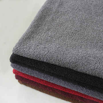 印染织造厂家定制单面素色经编小蚂蚁绒布地毯沙发布家居面料