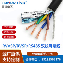 RS485通讯线RVVSP双绞屏蔽线2 4 6 芯0.5 0.75 0.2 0.3平方信号线