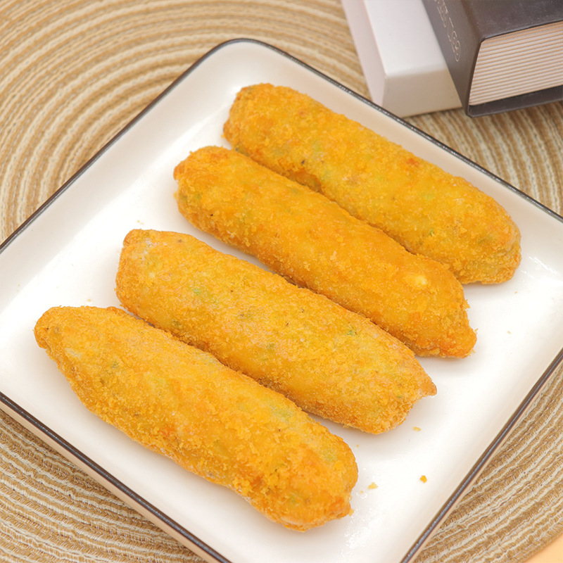 大成烧烤罗森711便利店冷冻商用微波加热 芝士薯泥鸡肉棒10枚800g