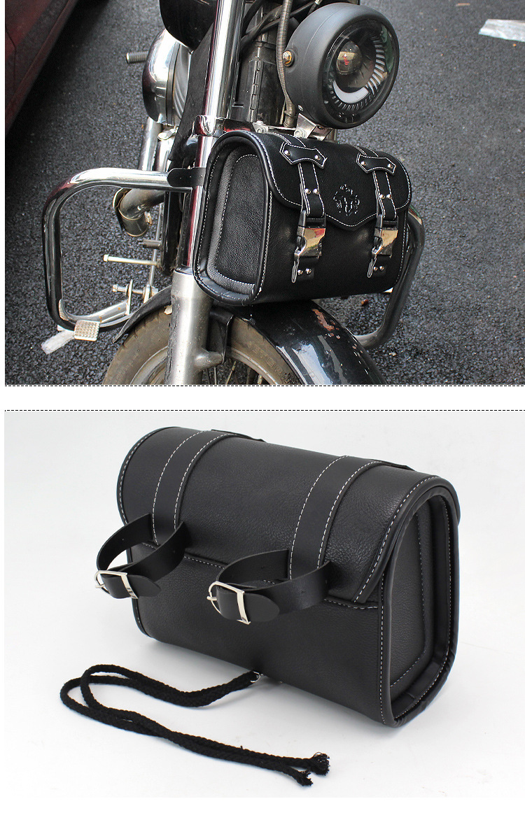 摩托车复古车头包 哈雷巡航太子复古车挂包工具包车尾挂包骑士包