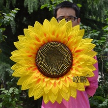 舞蹈道具假葵花多层仿真向日葵花大型舞台道具花运动会演出手翻花
