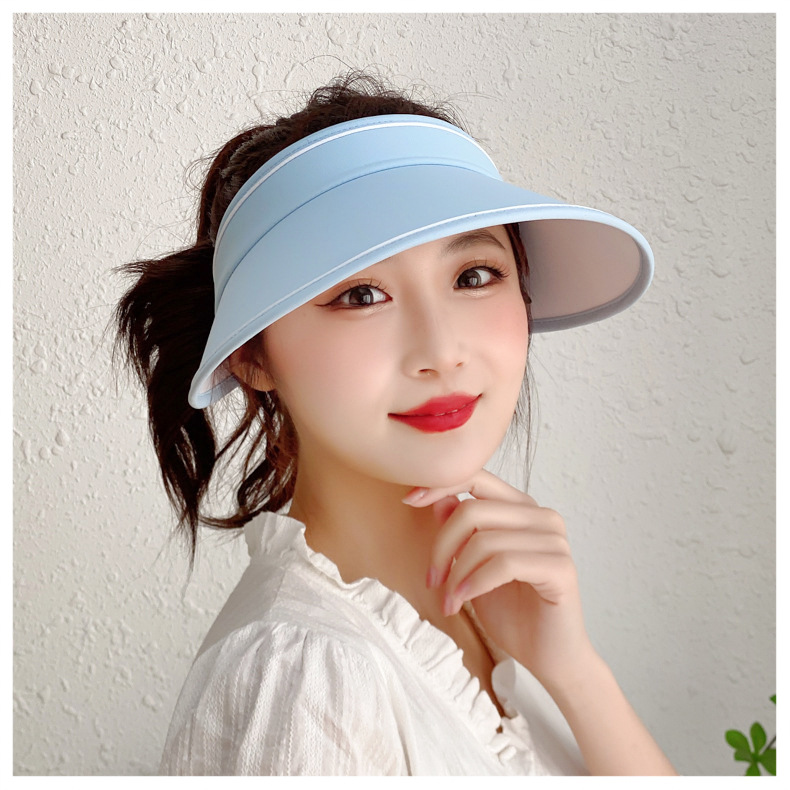 Sun Hat Portable Roll Sun Protection Hat Summer Outdoor Large Brim UV Face Cover Sun Hat UV Protection Air Top Shell-like Bonnet