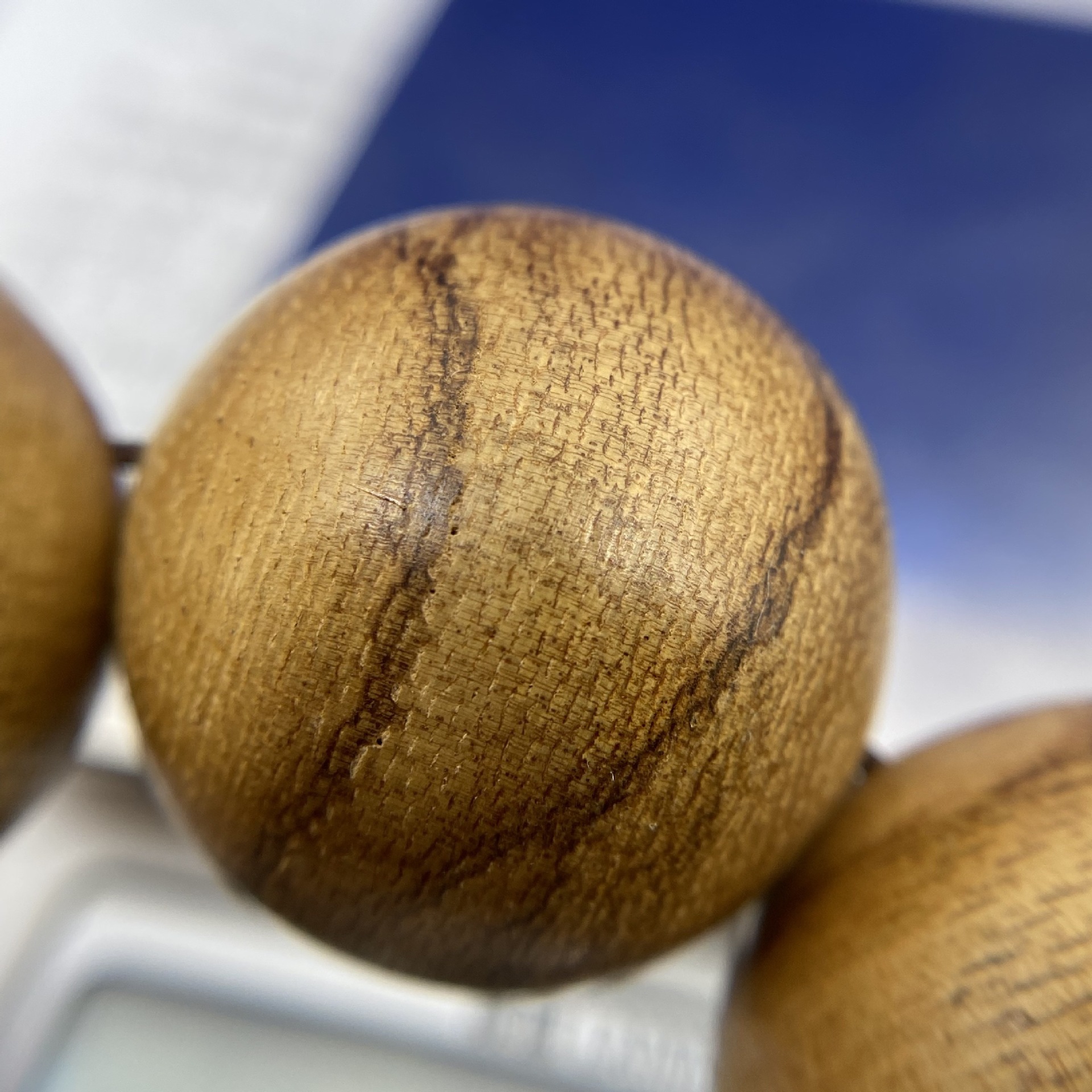 印尼虎纹沉香手串25mm×10颗净重28克品相好油脂超赞花香甜味浓郁