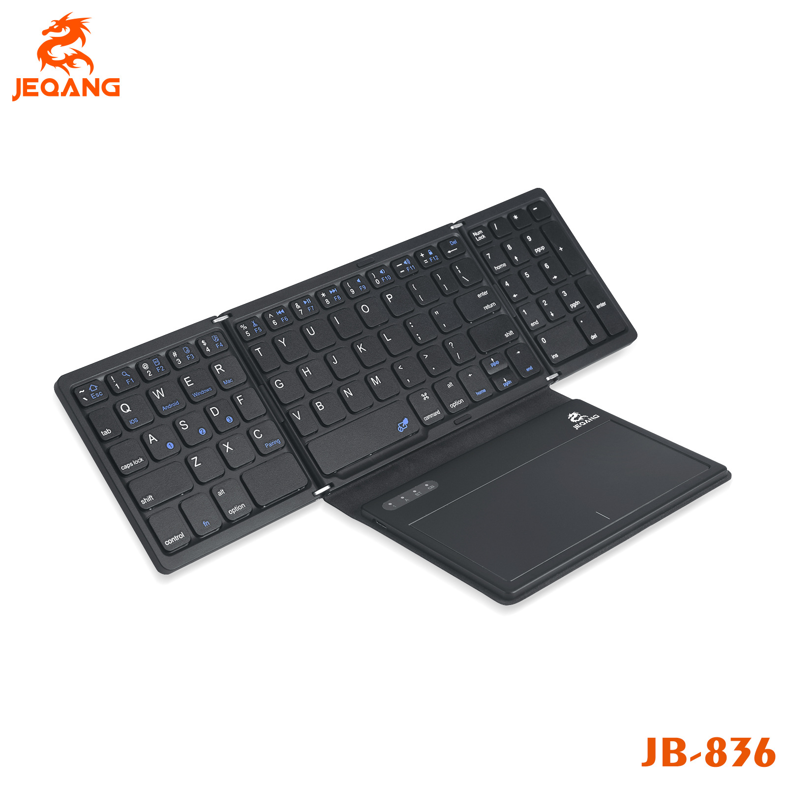 New Magnetic Charging Folding Keyboard Compatible with Multi-System Multi-Device Connection