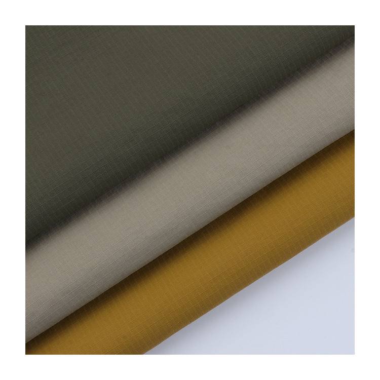 90d登山布 户外运动服装尼龙布 塔仕隆登山服面料 尼龙单线格子布