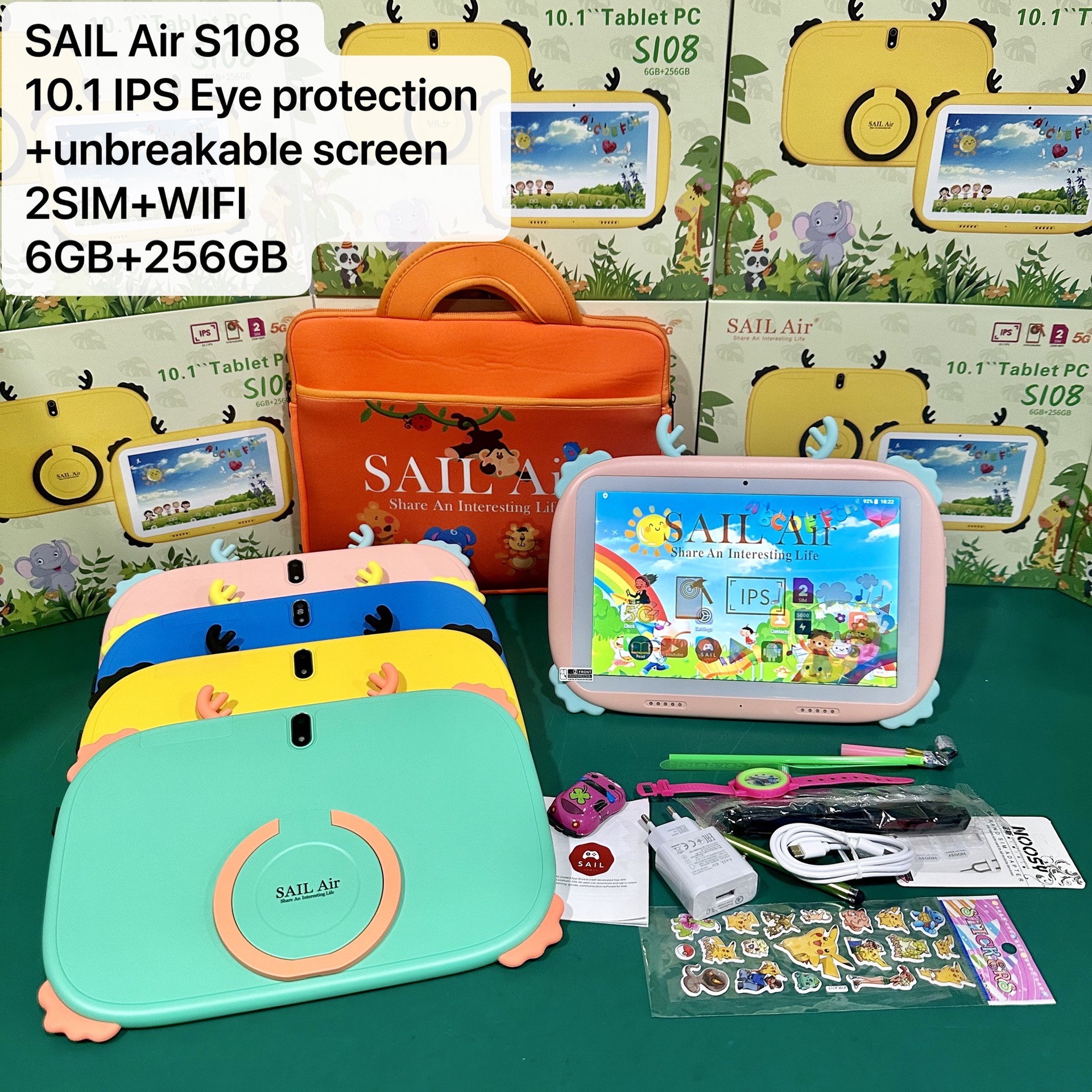 SAIL Air S108 外贸平板电脑 Tablet Pc SIM+WIFI Export Tab