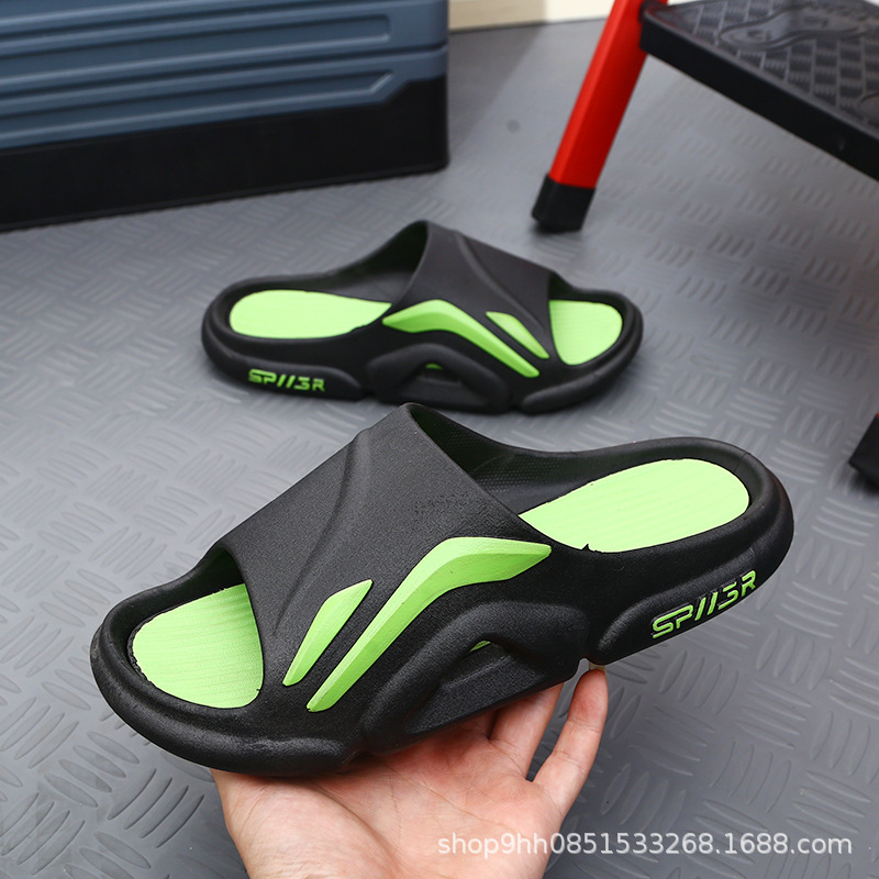 New Men's Slippers Summer Leisure Soft and Durable Bathroom Non-Slip Deodorant High-End Dormitory Sandals for Men