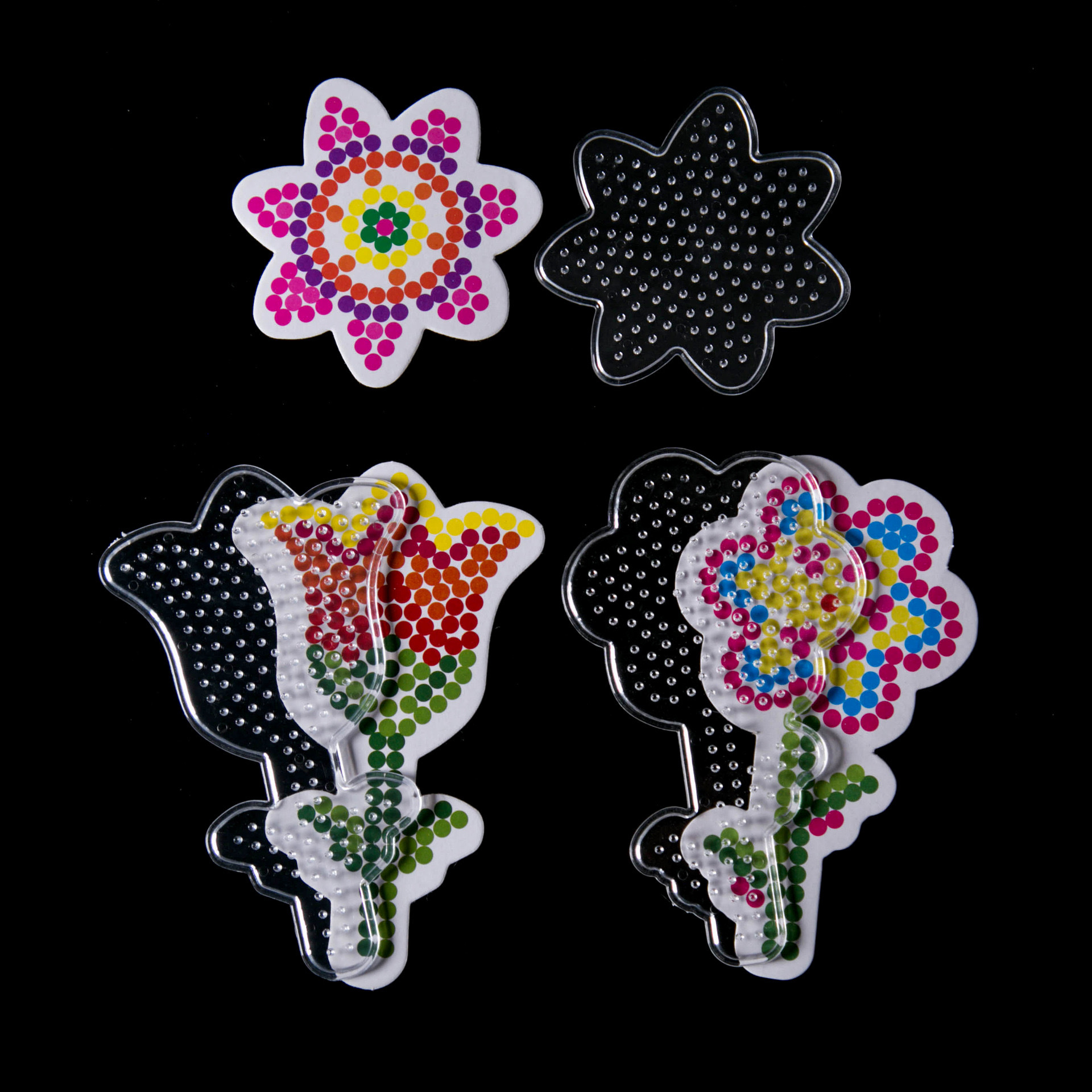 5mm拼拼豆豆模板 拼拼豆豆花模板 拼豆豆模板