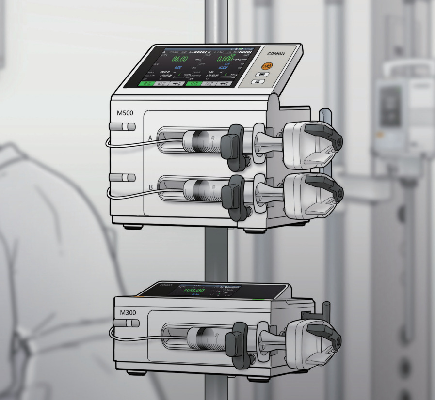 科曼注射泵双通道m500静脉输注泵医院全科室诊所精准微量推注泵