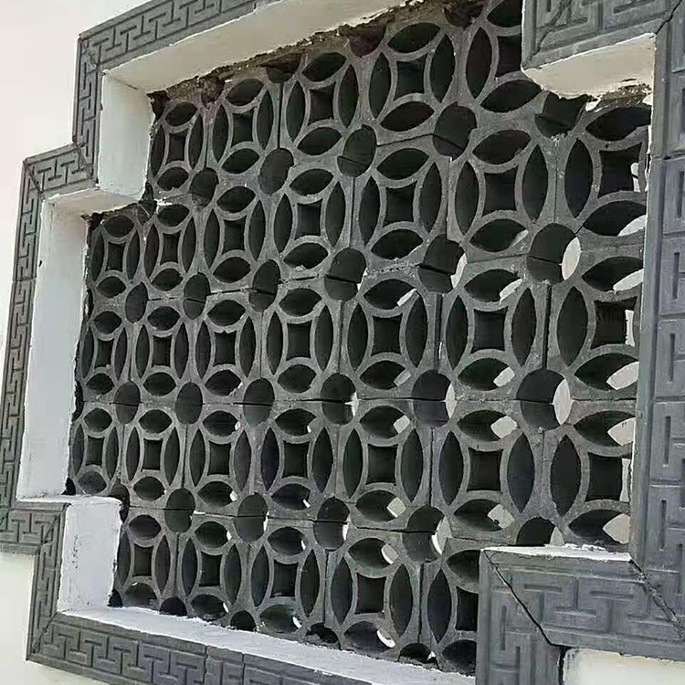 帆胜仿古水泥花窗中式砖雕方形水泥花窗古建镂空窗花古建装饰