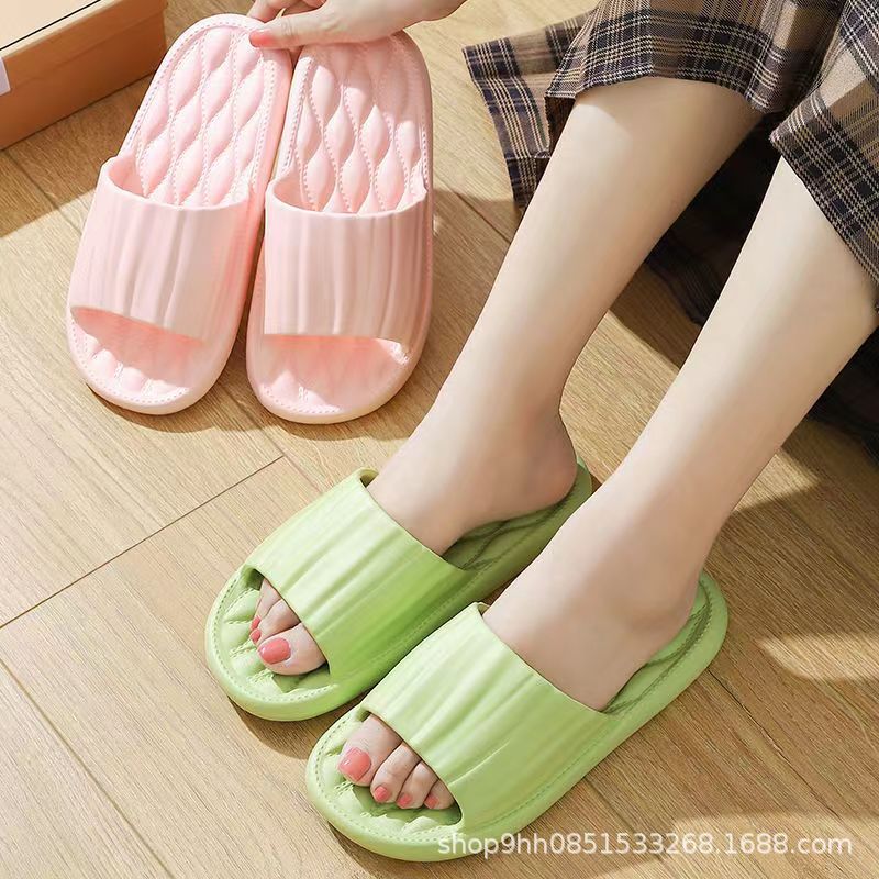 Poop Feeling Eva Women's Slippers Indoor Home Home Women's Summer Non-Slip Deodorant Lightweight Wear-Resistant Bathroom Bath Outdoor Wear