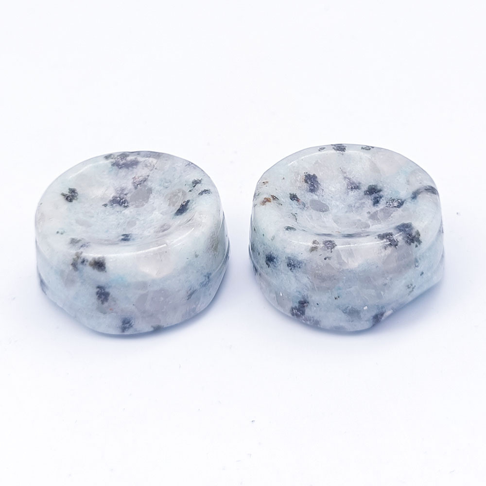 30mm Natural Crystal Rose Quartz Aventurine Ball Tiger Eye Jade Base Black Glitter Small Ornaments Multi-Color Matching