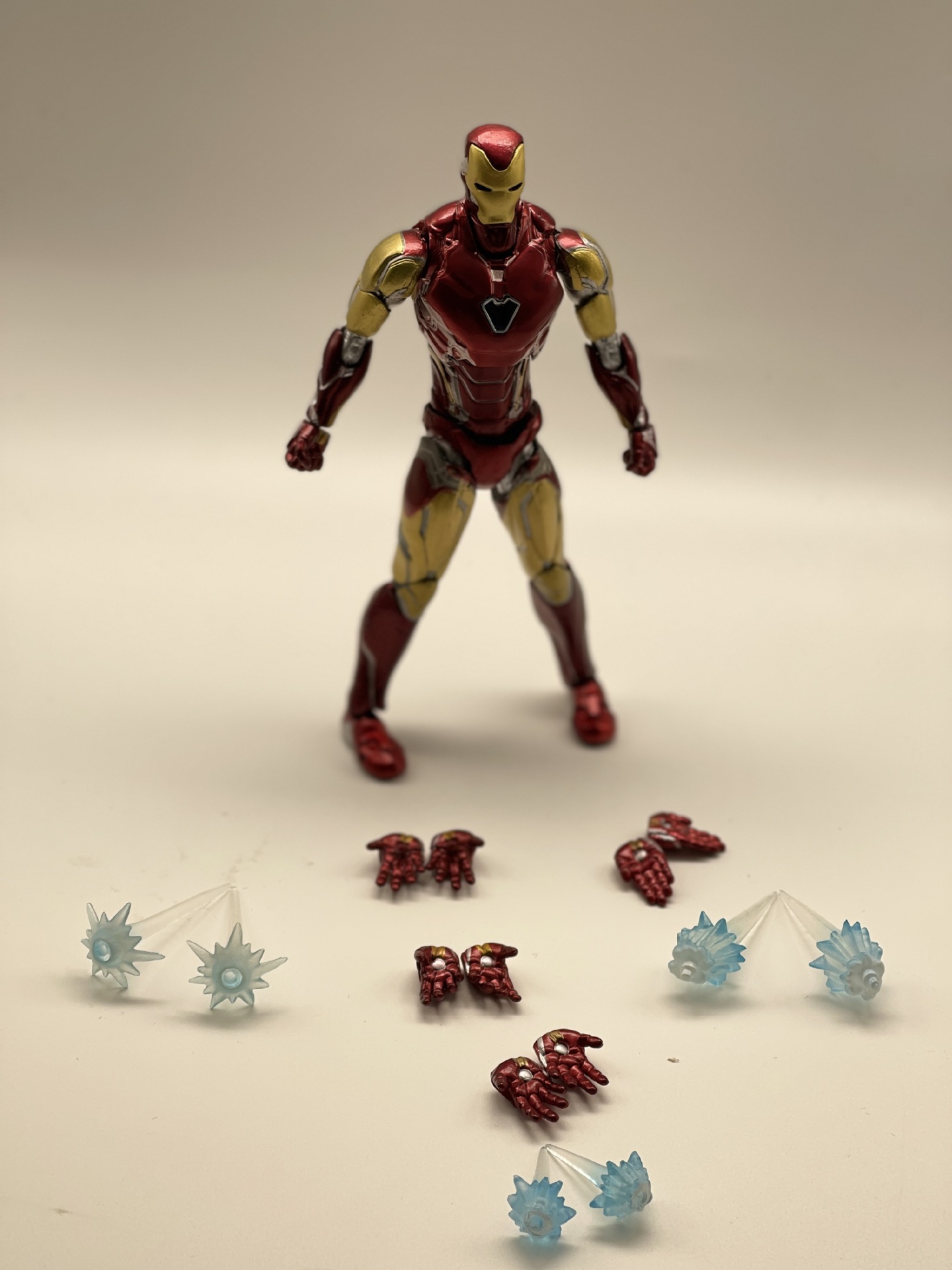 潮流 复联 终局之战 sh 战甲钢铁侠 mk85 可动手办公仔模型-阿里巴巴