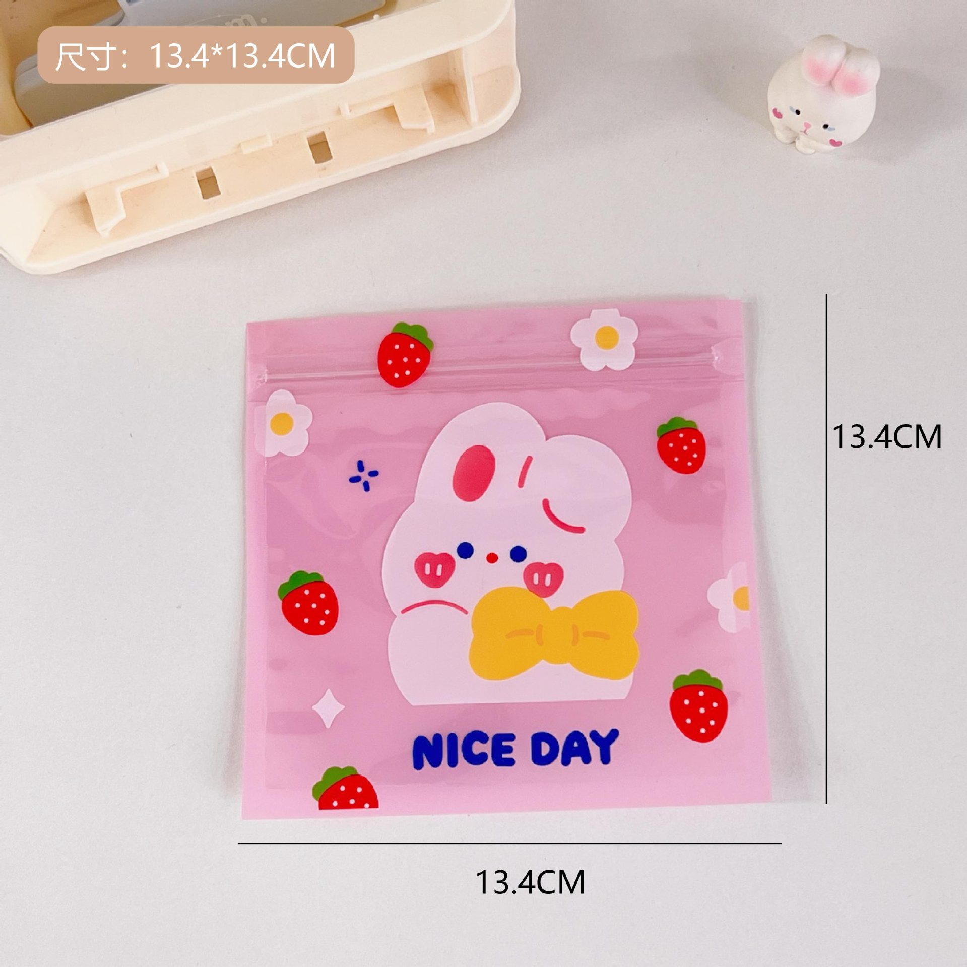 Cute Cartoon Snack Bag Ziplock Bag Food Packing Bags Dessert Biscuit Candy Packaging Bag Exquisite Envelope Bag