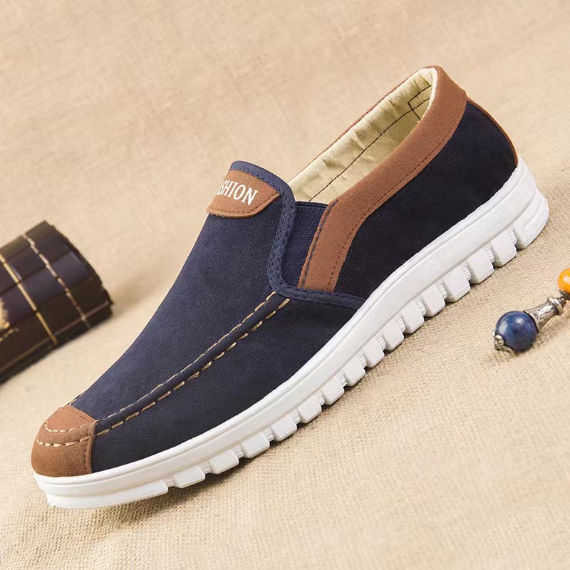 Autumn Old Beijing Cloth Shoes Men's Middle-Aged and Elderly Dad Shoes Men's Slip-on Men's Cloth Shoes Cross-Border One Piece Dropshipping