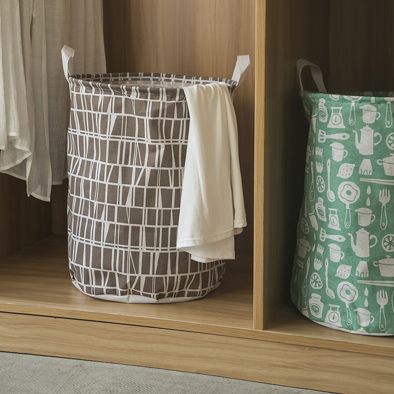 Simple and Foldable Laundry Basket Bathroom Dirty Clothes Basket Buggy Bag Oversized Dirty Clothes Storage Basket