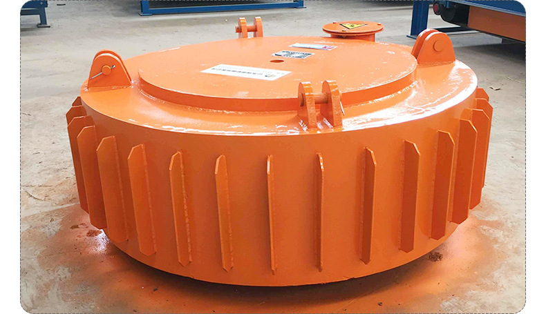 rcdb电磁除铁器 金属铁矿皮带悬挂式电磁除铁器 圆盘式除铁设备