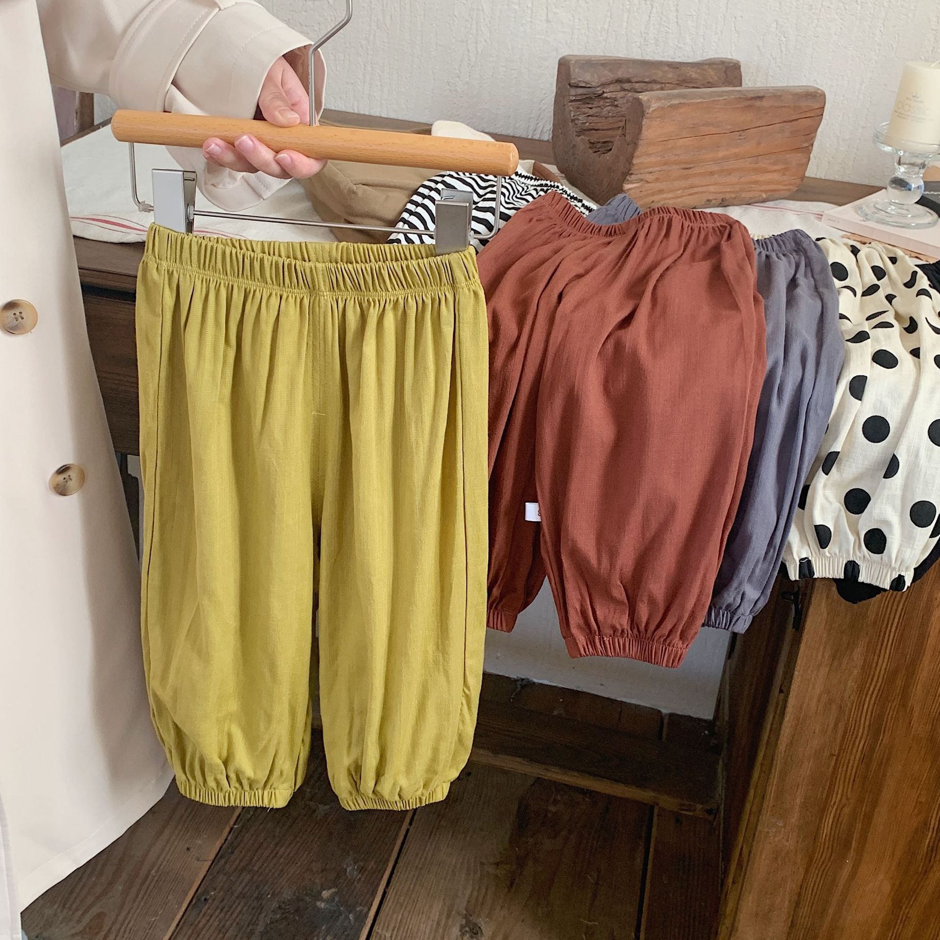 儿童防蚊裤韩版夏季男女童裤子薄款宝宝灯笼裤轻薄透气长裤批直销