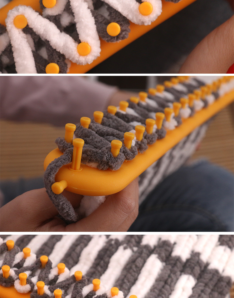 织围巾神器毛毯披肩毛线线手工diy编织器毛衣懒人工具织毛巾神器