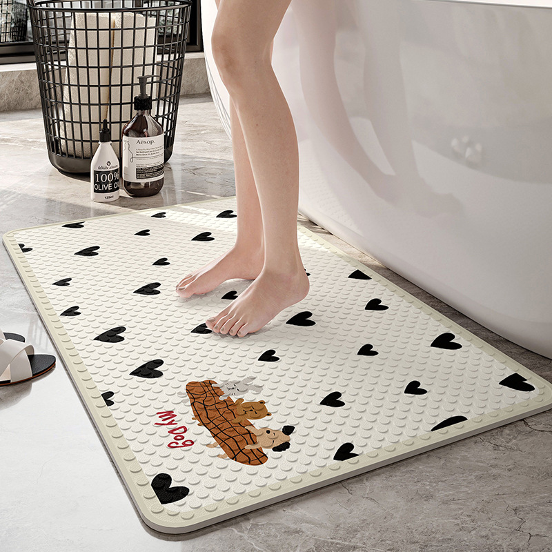 Bathroom Non-Slip Mat Shower Room Children's Bath Foot Mat Anti-Fall Mat Toilet Waterproof Toilet Toilet Floor Mat