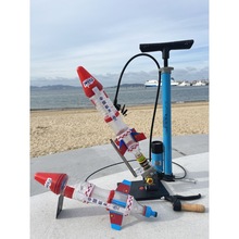 科学实验玩具发射器架台有二级水火箭水火箭全套制作材料带降落伞