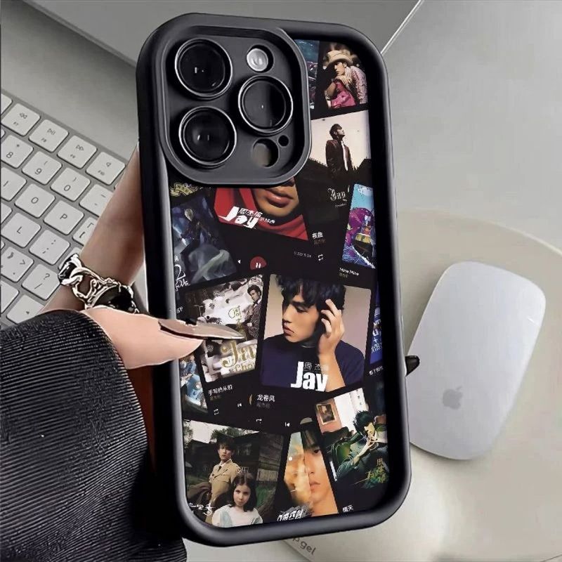 周杰伦专辑碎片封面苹果14pro手机壳潮流iphone15promax明星12