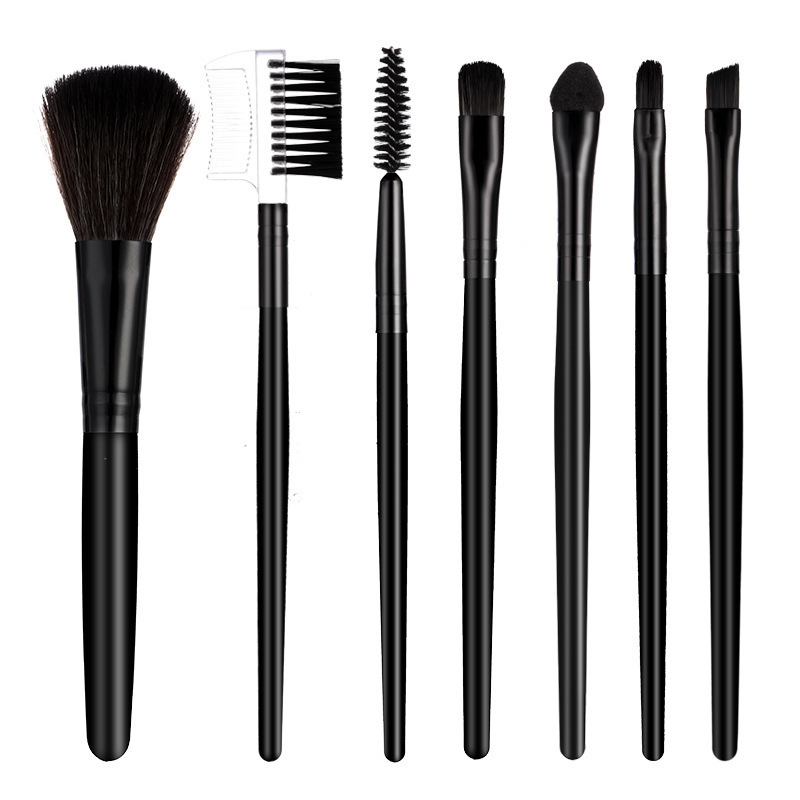 Exclusive for Cross-Border 7 PCs Makeup Brushes Suit Portable Models Makeup Makeup Blush Brush Suit Beauty Tools Wholesale