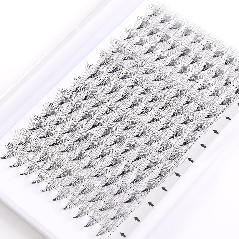 Tip-Closing Individual False Eyelash Premadefans Grafting Close-Row False Eyelashes Individual False Eyelash 3d4d5d6d7d8d10d12d14d