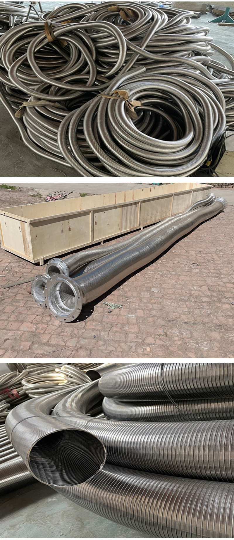 亿群 玻璃厂专用排风不锈钢金属软管 定型伸缩管 管道金属软管厂