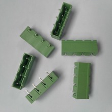 插拔式接线端子2EHDCR-7.62-4P/2EDGVC 绿色公座封口弯针闭口弯针