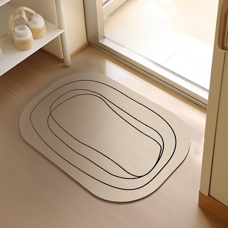 Diatom Ooze Bathroom Non-Slip Floor Mat Toilet Water-Absorbing Non-Slip Mat Quick-Drying Toilet Door Mat Doormat Carpet