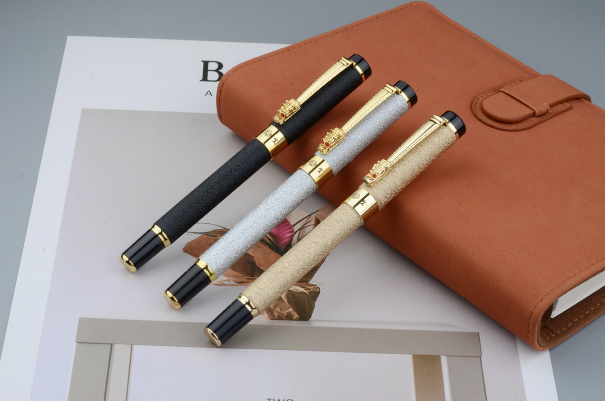 批发永生复古龙头金属钢笔书法美工钢笔纪念礼品笔可logo