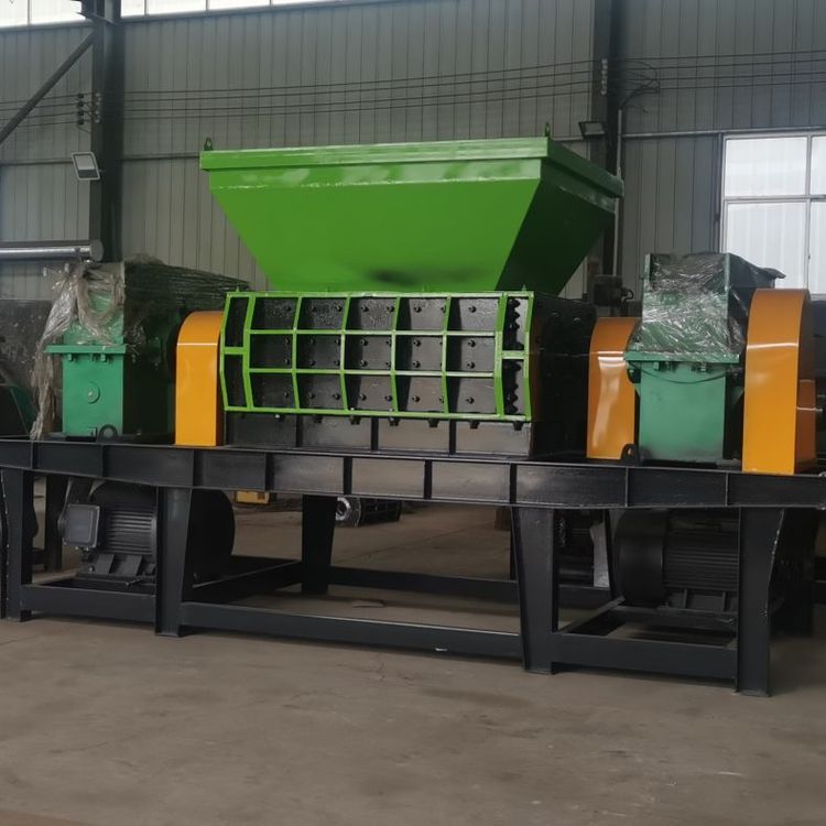旧衣服布条粉碎机 电路板镁合金双轴撕碎机 生活垃圾破碎机-阿里巴巴