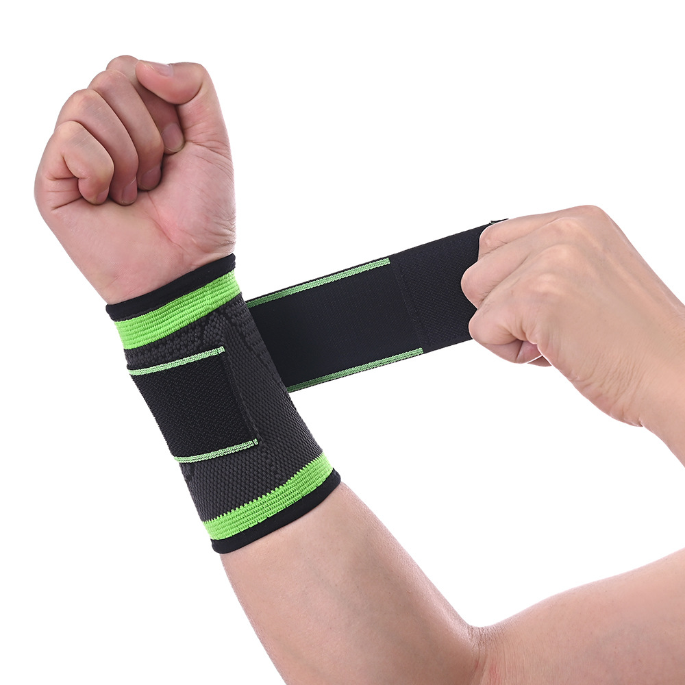 专业男士针织拉伸绑带护腕羽毛球手腕防扭伤护具关节加压护腕批发