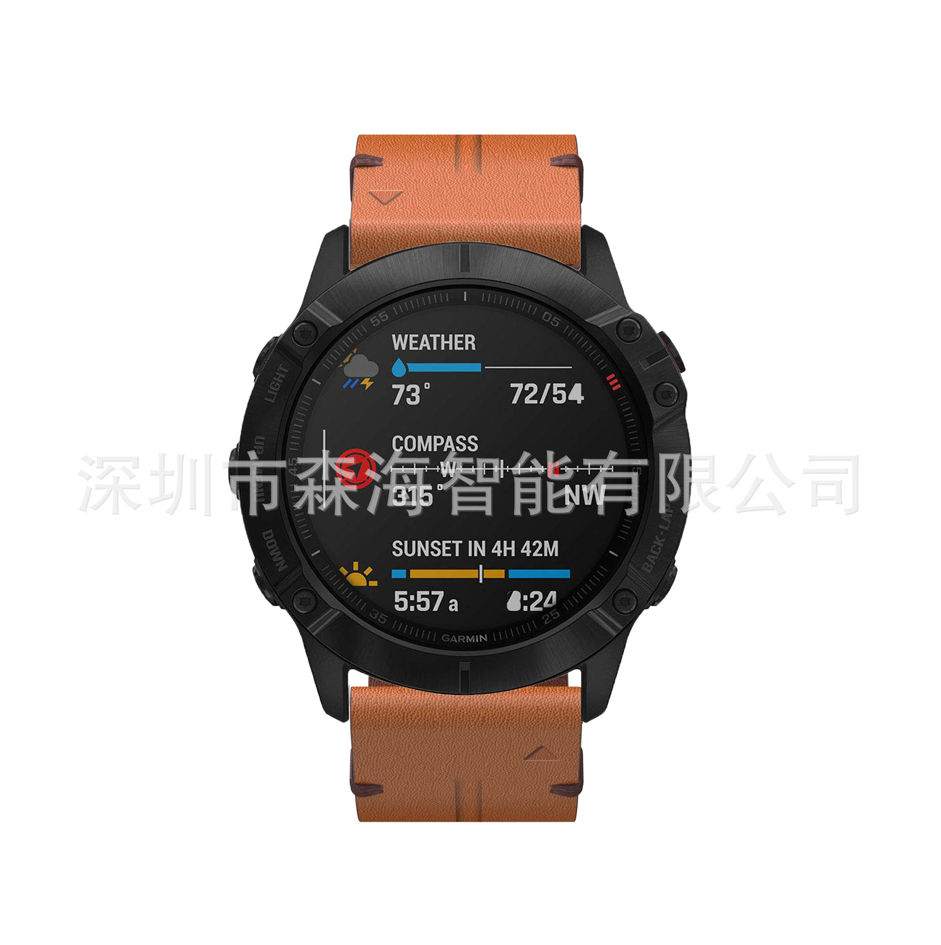 适用于佳明fenix7x/6x5x真皮针线表带-阿里巴巴