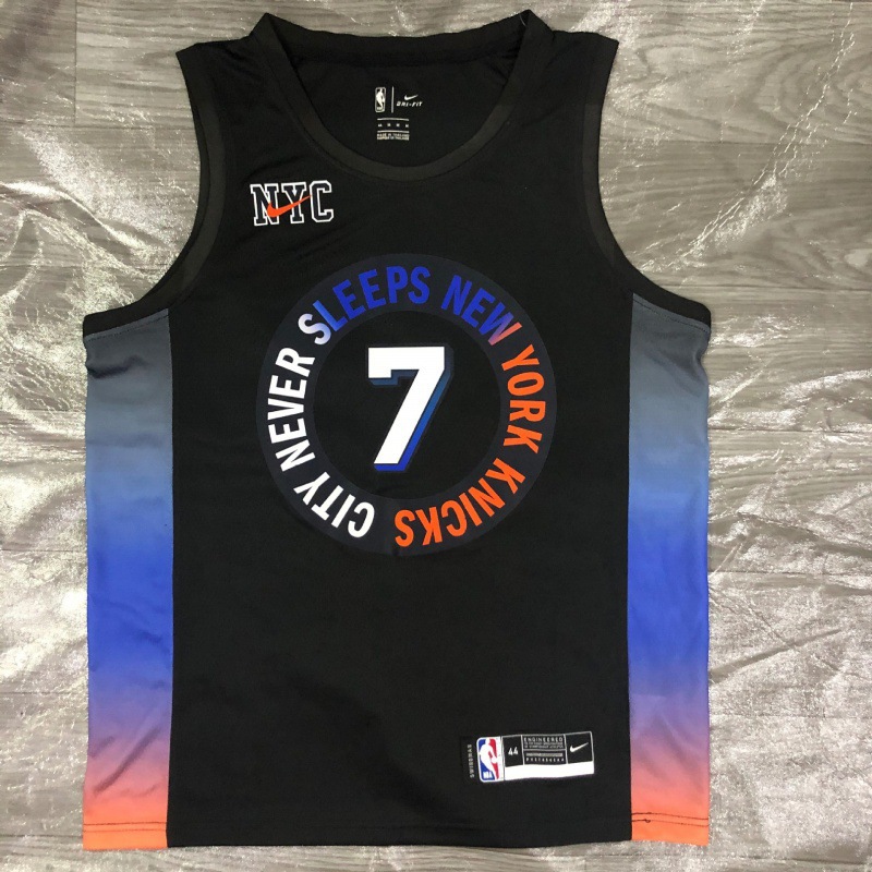 篮球服21赛季尼克斯队城市版 兰德尔 安东尼 nba球衣 一件代发