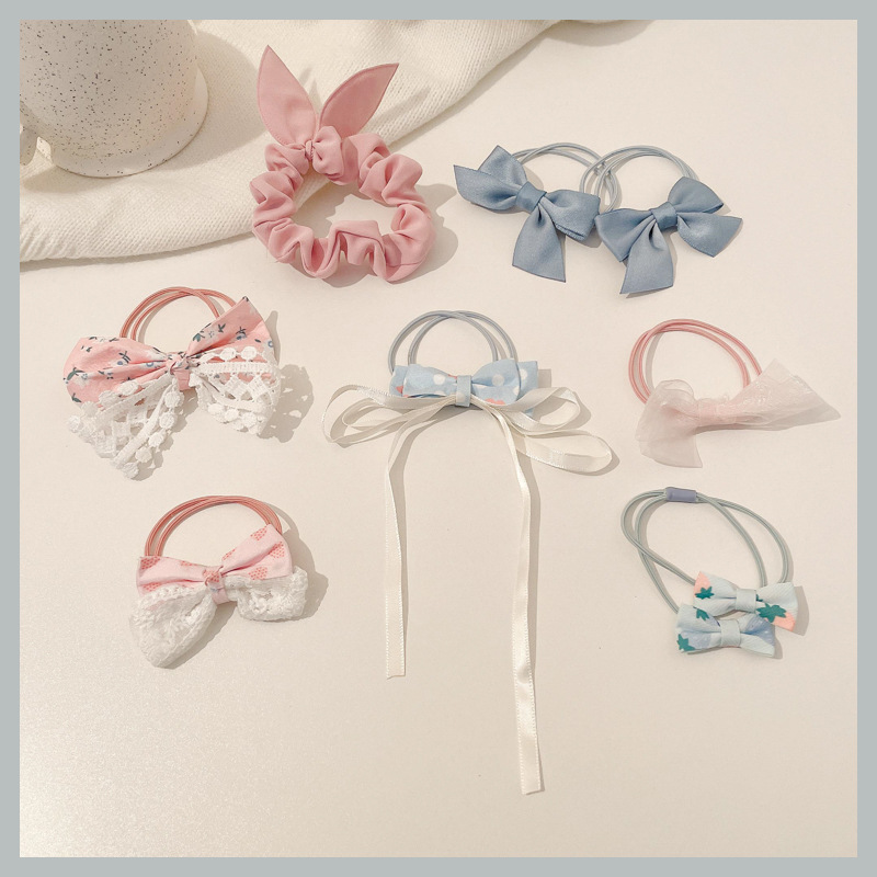 Children's Baby Rubber Band Female Hair-Binding Hair Friendly String Internet Celebrity 2022 New Small Cute Hair Band Korean