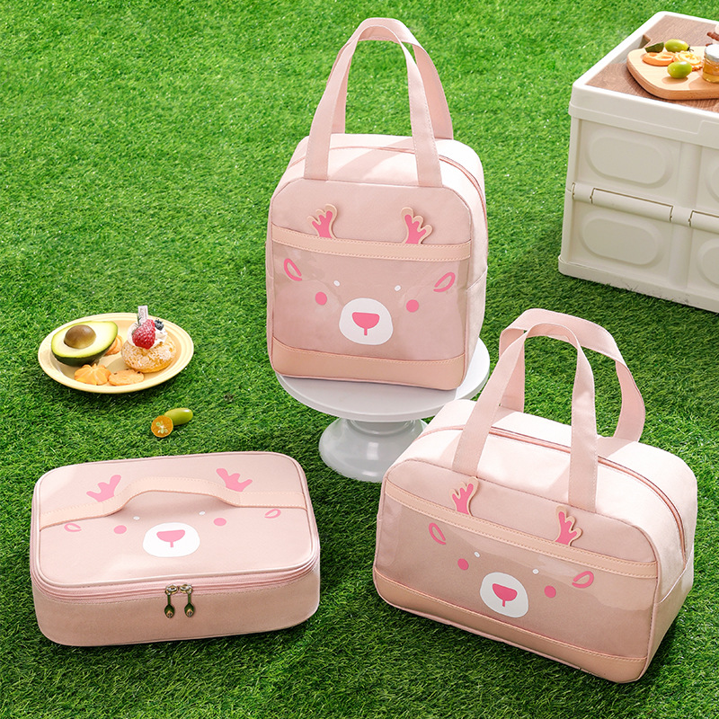 New Yilu Has You Lunch Bag Oxford Cloth Cartoon Lunch Box Bag Cute Lunch Lunch Bag Portable Lunch Bag