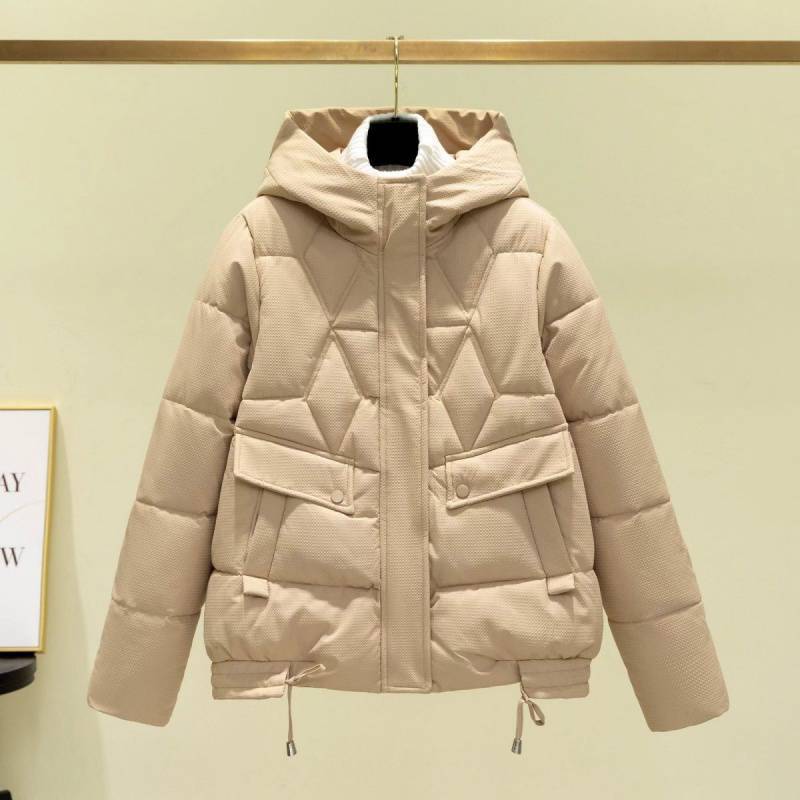羽绒棉衣棉服女2023新款爆款冬季韩系连帽加厚面包服学生小棉袄