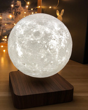 磁悬浮月球灯创意3D打印小夜灯生日礼物卧室摆件