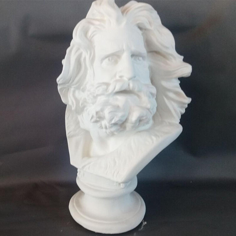 马赛曲石膏像高60cm厂家直供 美术写生教具模型石膏几何体挂面像