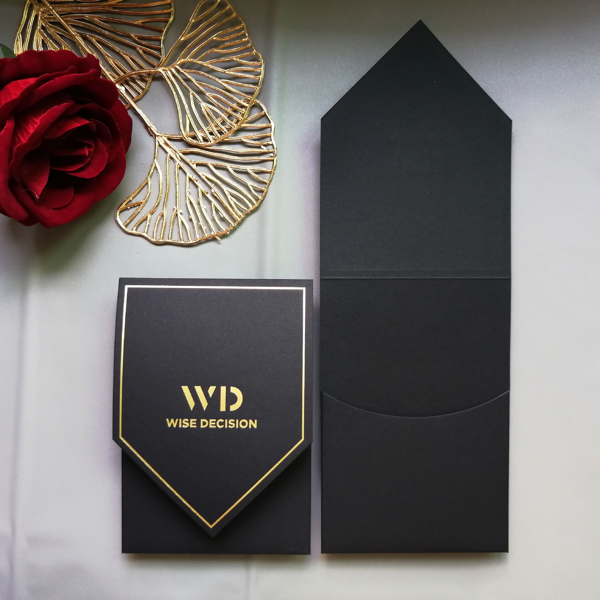 证书封套卡片套装学校企业商务高端创意西式信封邀请函