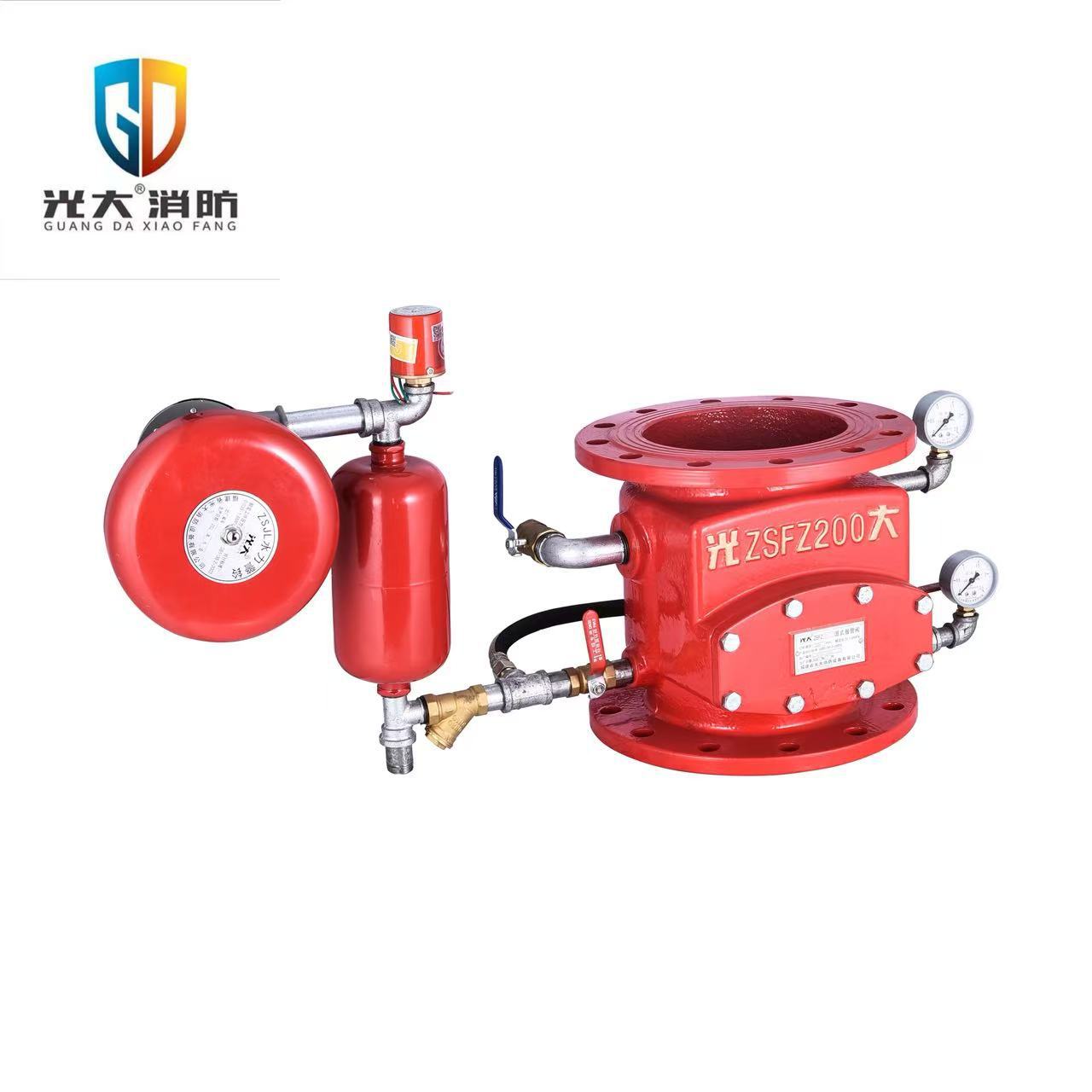 法兰式湿式报警阀厂家直销沟槽式湿式报警阀